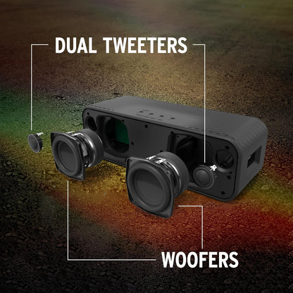 Klipsch Detroit Portable Bluetooth Speaker – 20 Hours Battery, IP67 Waterproof - PuriLite