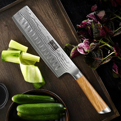 HOSHANHO Damascus Fillet Knife 7 Inch, Professional VG-10 Super Steel Boning Knife, Ultra Sharp Fish Knife with Ergonomic Handle - PuriLite