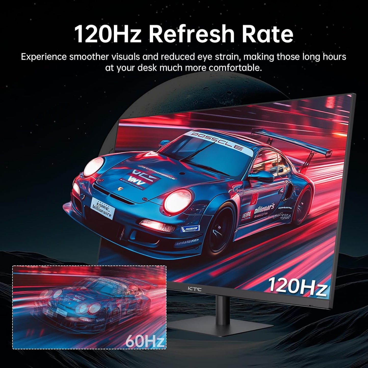 KTC 32 Inch 2K Computer Monitor, IPS 1440p Monitor with Ultra-Thin Bezels, HDR10, Freesync/G-sync, HDMI/DP Ports, Tilt Adjustable, Eyecare, Ideal for Business, Office, and Casual Gaming - PuriLite