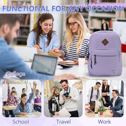 School Backpack for Kids,Lightweight Water Resistant Work Travel Backpack for Women Men Teens VONXURY - PuriLite