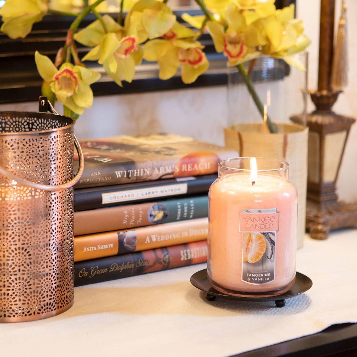 Yankee Candle Scented Candle, Sage & Citrus, Original Large Jar Candle, 110-150 Hours of Burn Time, 22 oz. - PuriLite