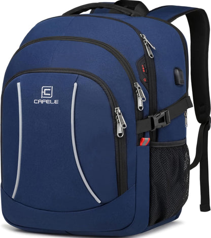 RFID Cafele Laptop Backpack Travel Computer Backpack College Bookbag School Backpack with USB Charging Port - PuriLite