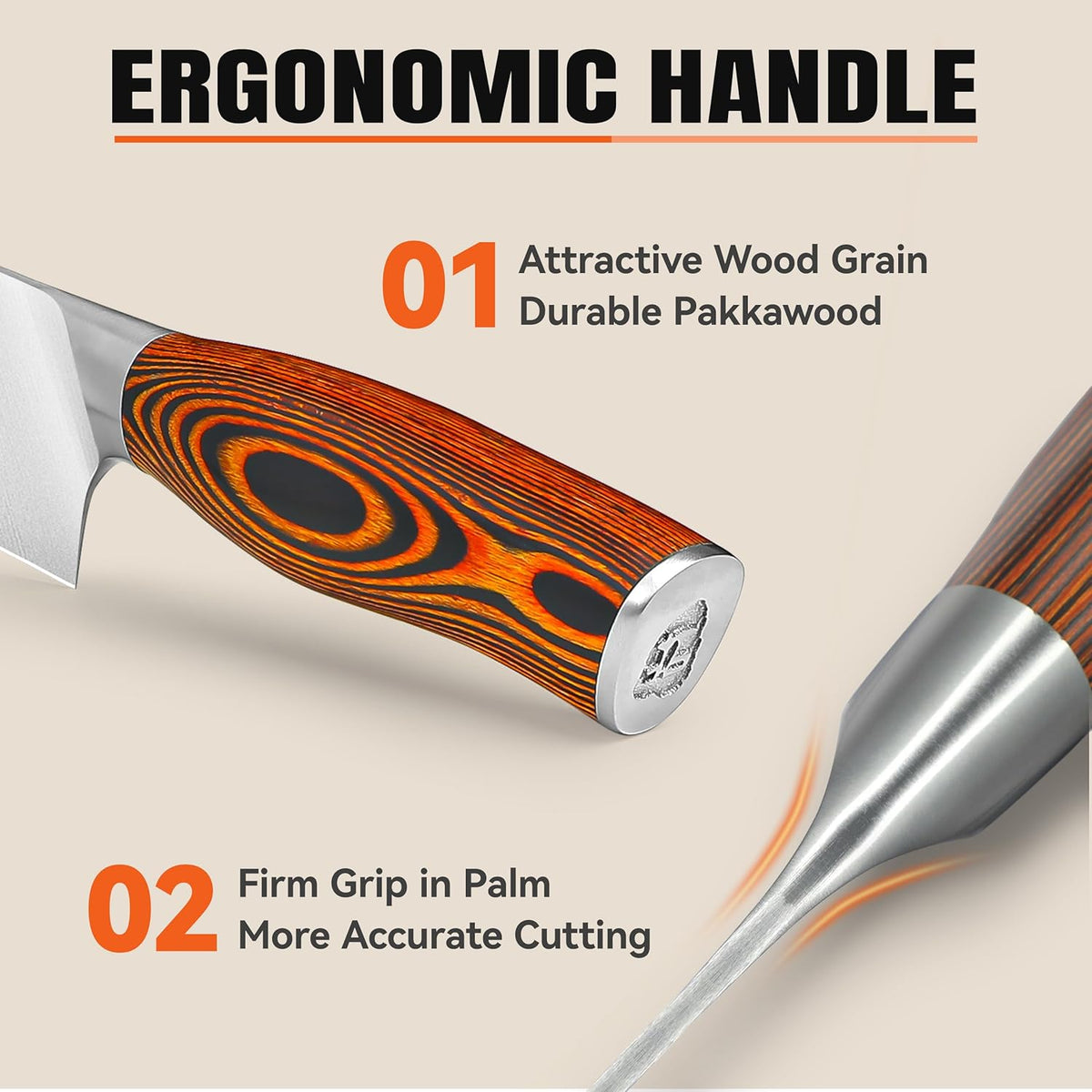 TUO Boning Knife - Razor Sharp Fillet Knife - High Carbon German Stainless Steel Kitchen Cutlery - Pakkawood Handle - Luxurious Gift Box Included - 7 inch - Fiery Phoenix Series - PuriLite