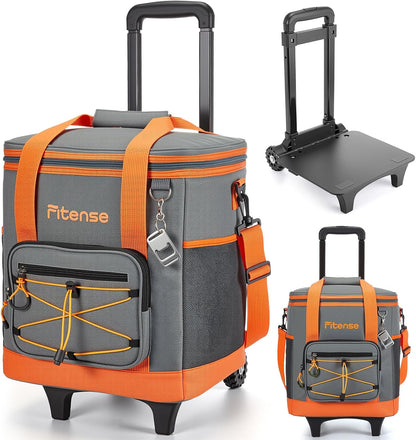 Fitense Soft Cooler Bag Insulated 50 Cans/33L, 27 Cans/20L Camping Cooler 4-Layer Leakproof, Collapsible Portable Lunch Cooler for Beach, Travel, Picnic, Grocery, Kayaking - PuriLite