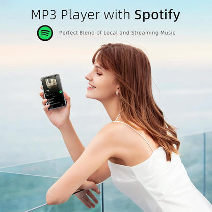 MP3 Player with Bluetooth and WiFi, Music Player with Camera Spotify Pandora,Amazon Music, 4" Touch Screen Android MP4 MP3 Player with Speaker 144GB MP4 & MP3 Player for Travel Sport - PuriLite