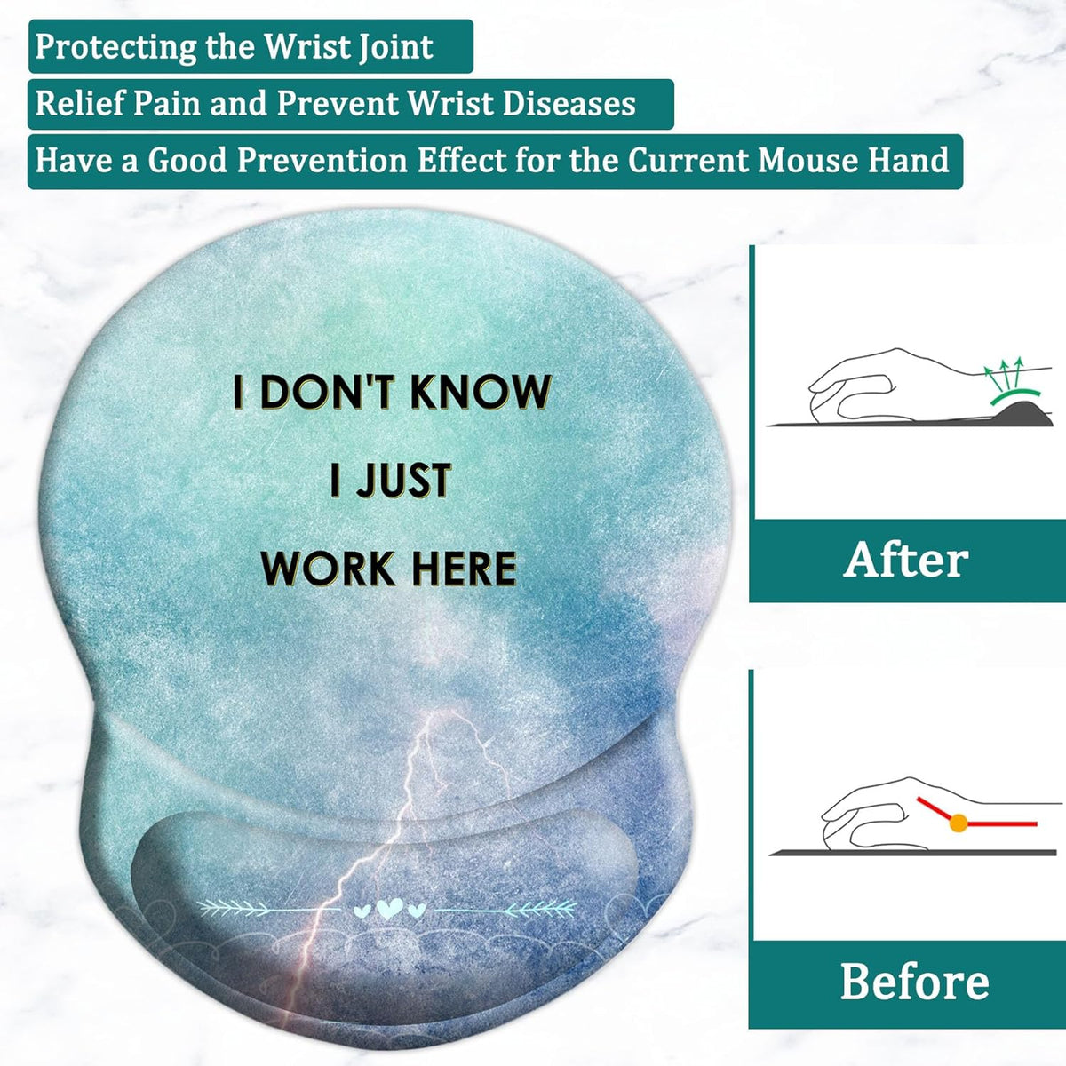 Purilite Select Ergonomic Mouse Pad - PuriLite