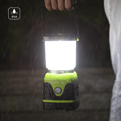 Lepro 1000LM LED Camping Lantern, 200H+ Long Runtime, Battery Powered Camping Light, 4 Modes Dimmable Tent Light, Emergency Lights for Power Outages, Hurricane, Hiking and Survival Kit