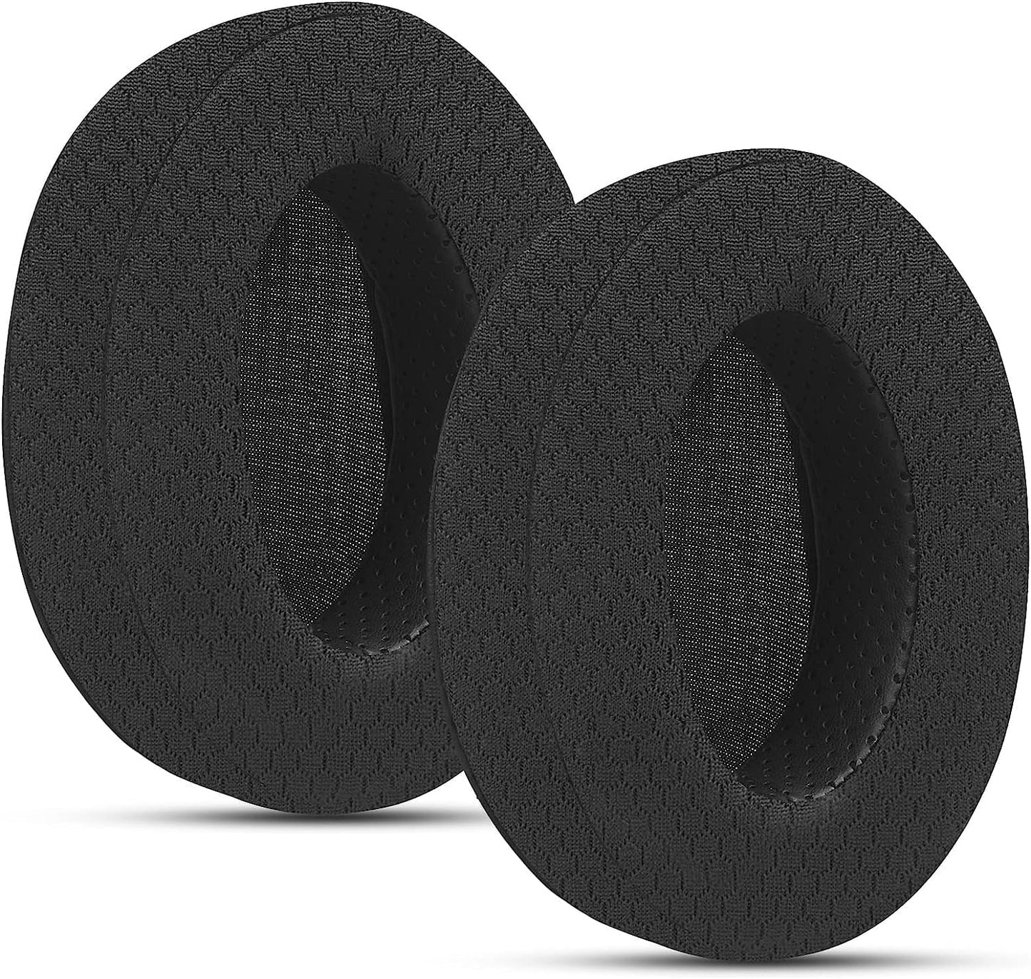 Upgraded Replacement Earpads Cushions for HyperX Cloud/Alpha, for Turtle Beach Stealth 400/600, for Audio Technica M50X/M40X&More, Ear Pads with Breathable Mesh Fabric/Added Thickness - PuriLite