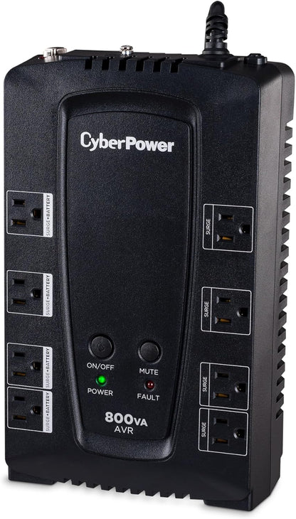 CyberPower CP685AVRG AVR UPS System, 685VA/390W, 8 Outlets, Compact - PuriLite