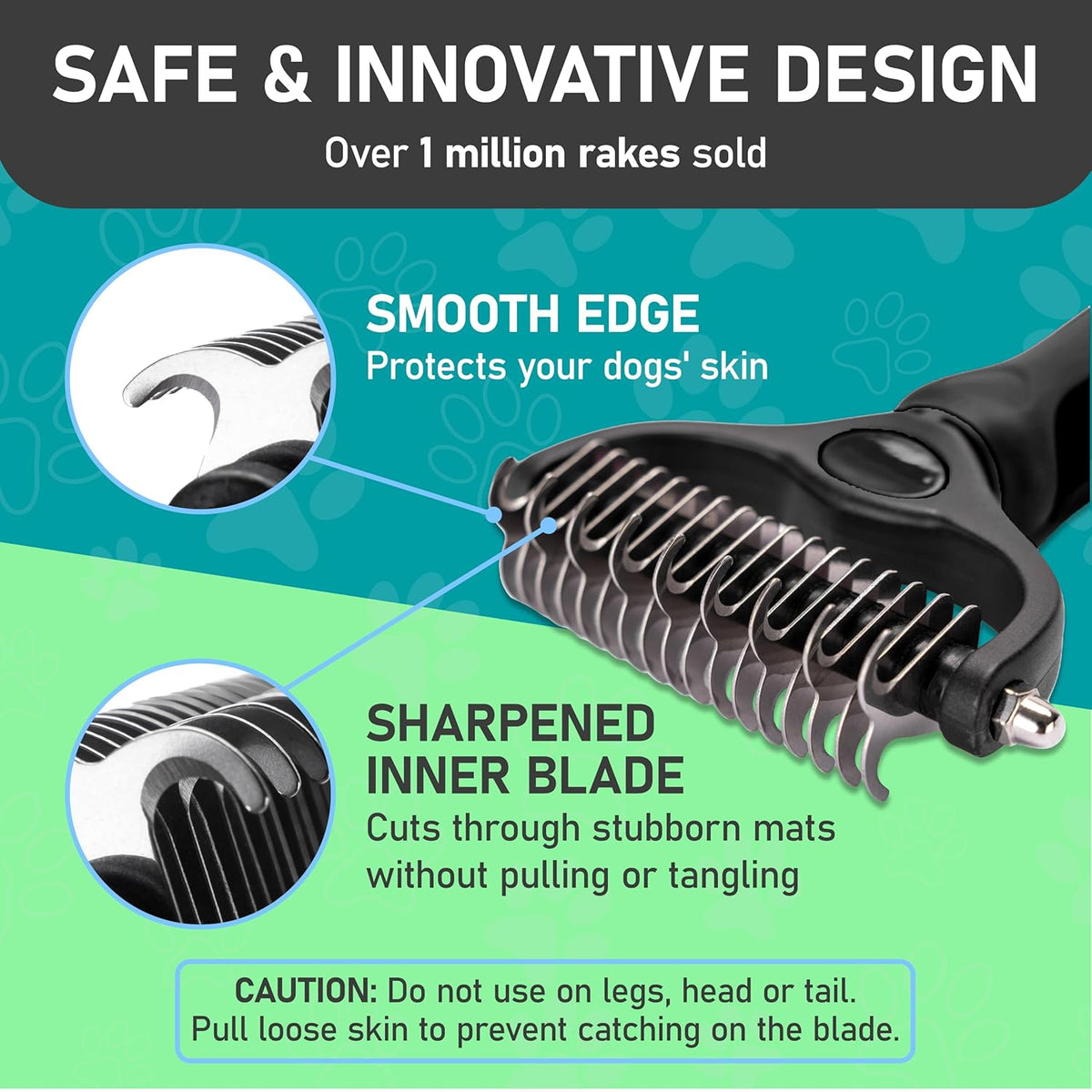 Maxpower Planet Pet Grooming Brush - Double Sided Shedding, Dematting - Undercoat Rake for Dogs - Dog Grooming Brush - Deshedding Brush for Dogs - Dog Brush, Cat Brush, Reduce Shedding by 95%, Black - PuriLite