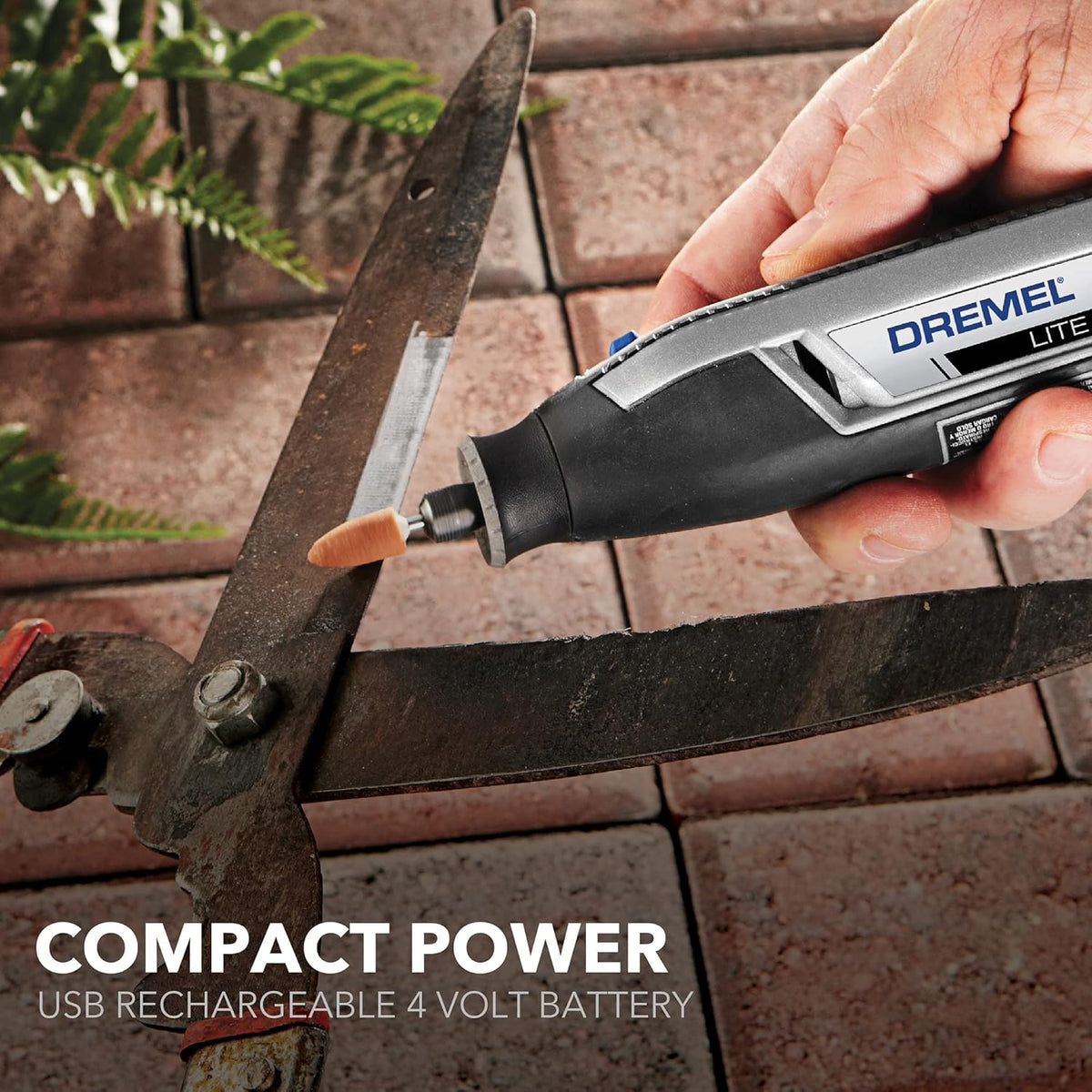 Dremel Lite 7760 N/10 4V Li-Ion Cordless Rotary Tool Variable Speed Multi-Purpose Rotary Tool Kit, USB Charging, Easy Accessory Changes - Perfect for Light-Duty DIY & Crafting - PuriLite