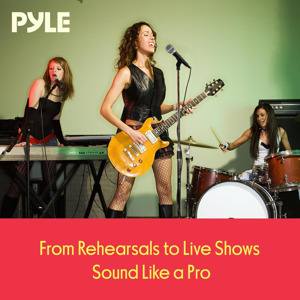 Pyle Professional Dynamic Vocal Microphone - Moving Coil Dynamic Cardioid Unidirectional Handheld Microphone with ON/OFF Switch Includes 15ft XLR Audio Cable to 1/4'' Audio Connection - PDMIC59 - PuriLite