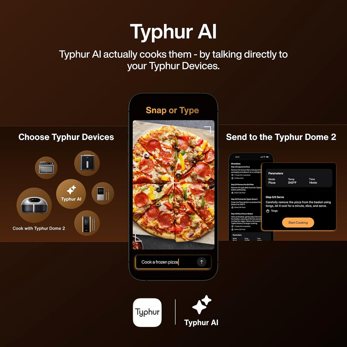 Typhur Dome 2 Air Fryer, Extra Large with Superior Airflow, Self-cleaning Smart Digital Fryer with PFAS free Basket for Quick Easy Meals, Up to 32 Chicken Wings Capacity [New Version]