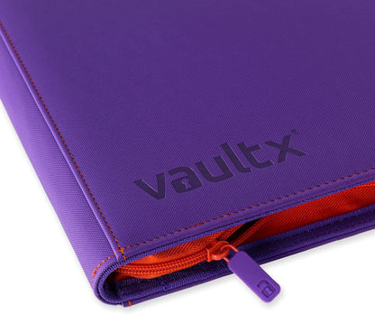 Vault X 12 Pocket Trading Card Zip Binder, 480 Cards, Compatible with Pokemon Scarlet & Violet Set, Exo-Tec Album Material, 20 Side-Loading Pages, Folder for Collectible TCG (SV1) - PuriLite