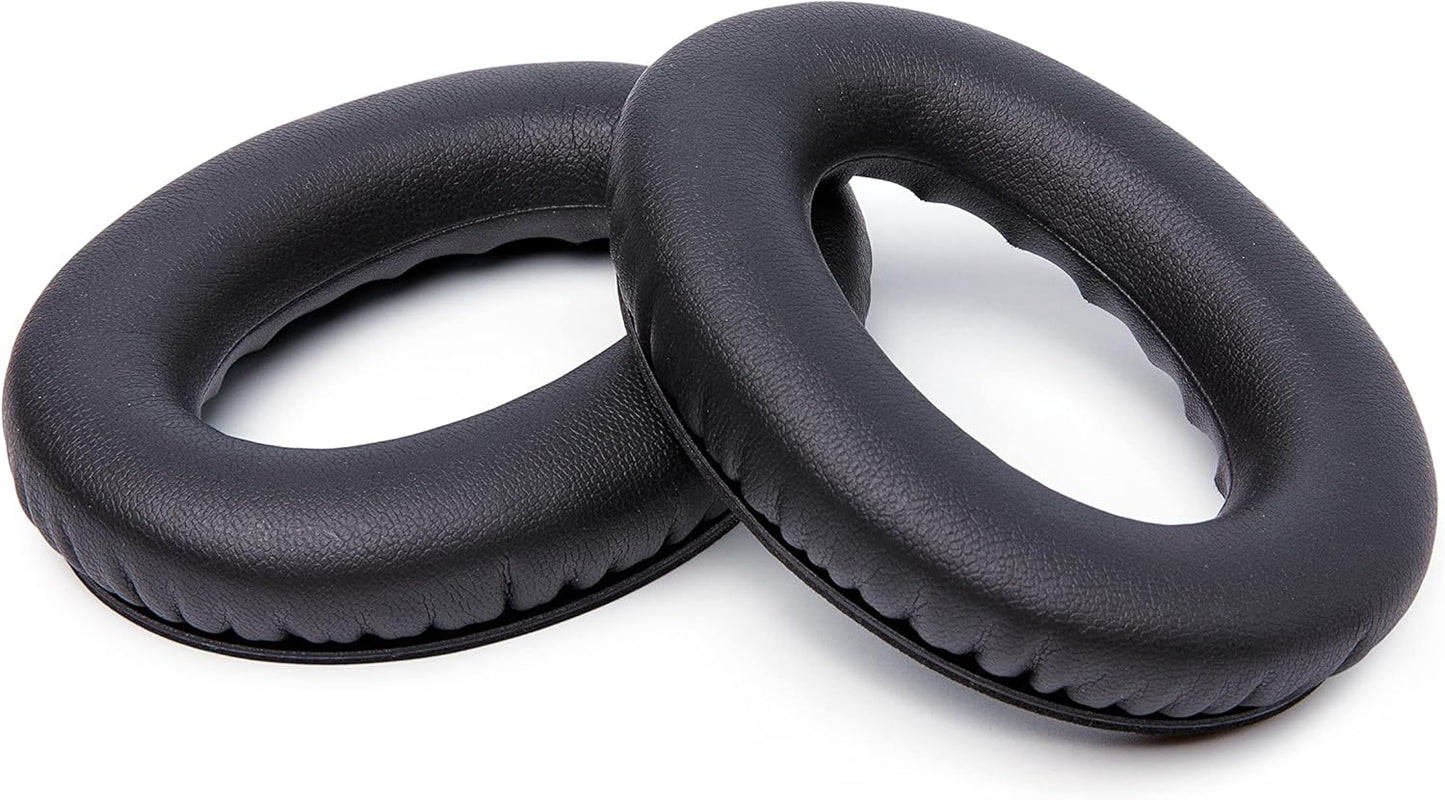 WC Wicked Cushions Upgraded Replacement Ear Pads for Bose QC35 & QC35ii (QuietComfort 35) Headphones & More - Softer Leather, Luxurious Memory Foam, Added Thickness, Extra Durability | Navy Tiger - PuriLite
