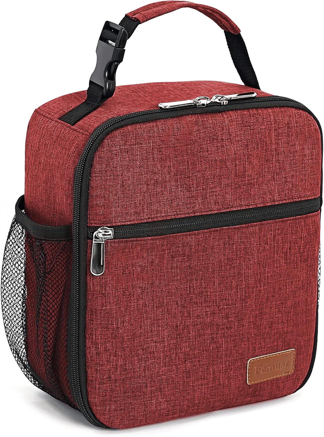 Lunch Box for Men Women Adults Small Lunch Bag for Office Work Picnic - Reusable Portable Lunchbox, Black - PuriLite