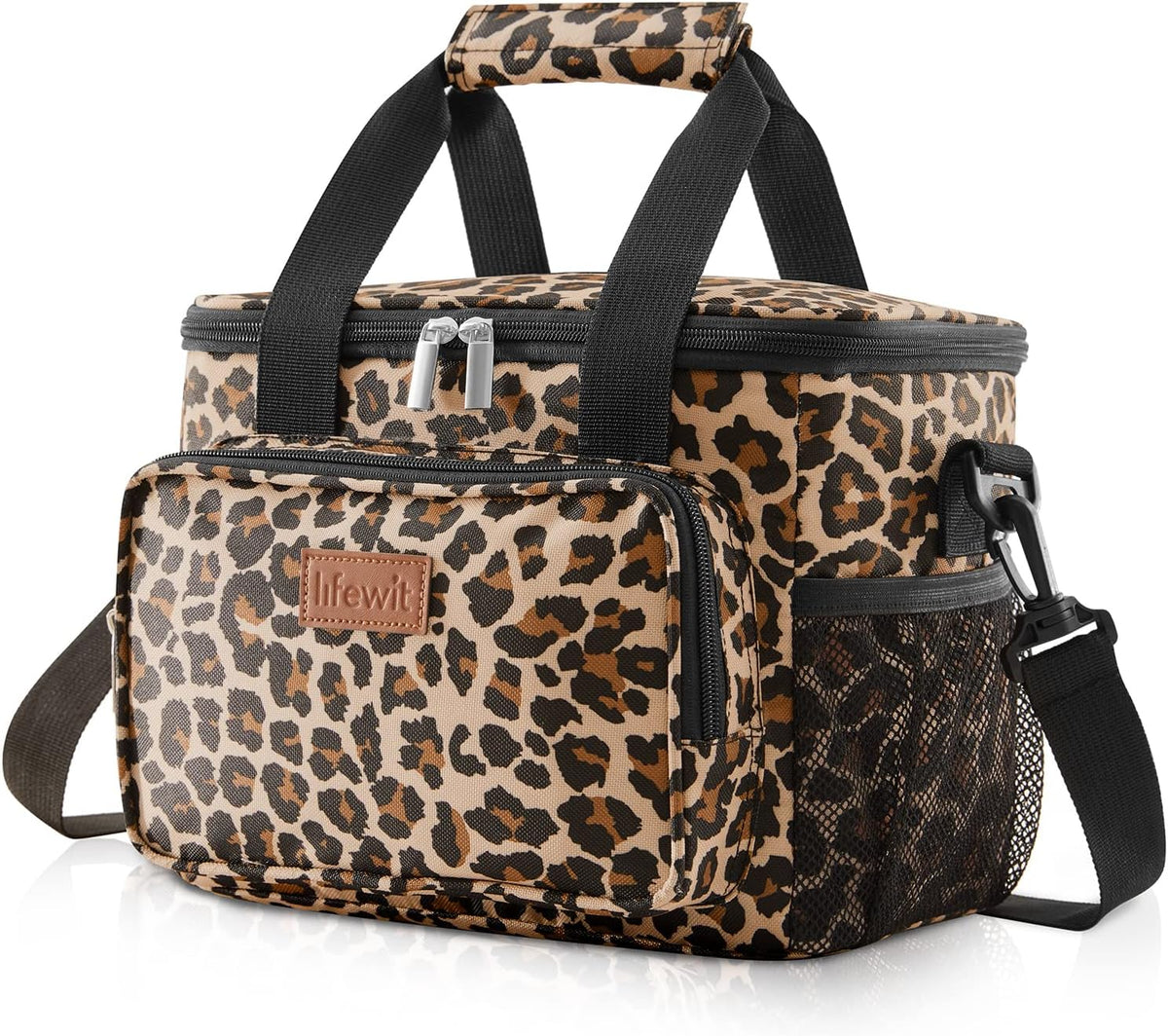 Lifewit Large Lunch Bag for Adults, 24-Can 15L Insulated Lunch Box Leakproof Soft Cooler Cooling Tote for Men Women, Waterproof Reusable Cooler Bags for Work Office Outdoor Picnic Camping, Black - PuriLite