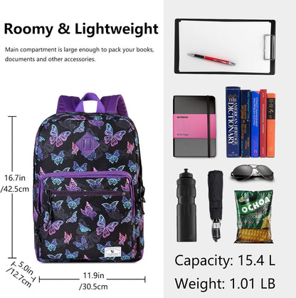 School Backpack for Kids,Lightweight Water Resistant Work Travel Backpack for Women Men Teens VONXURY - PuriLite