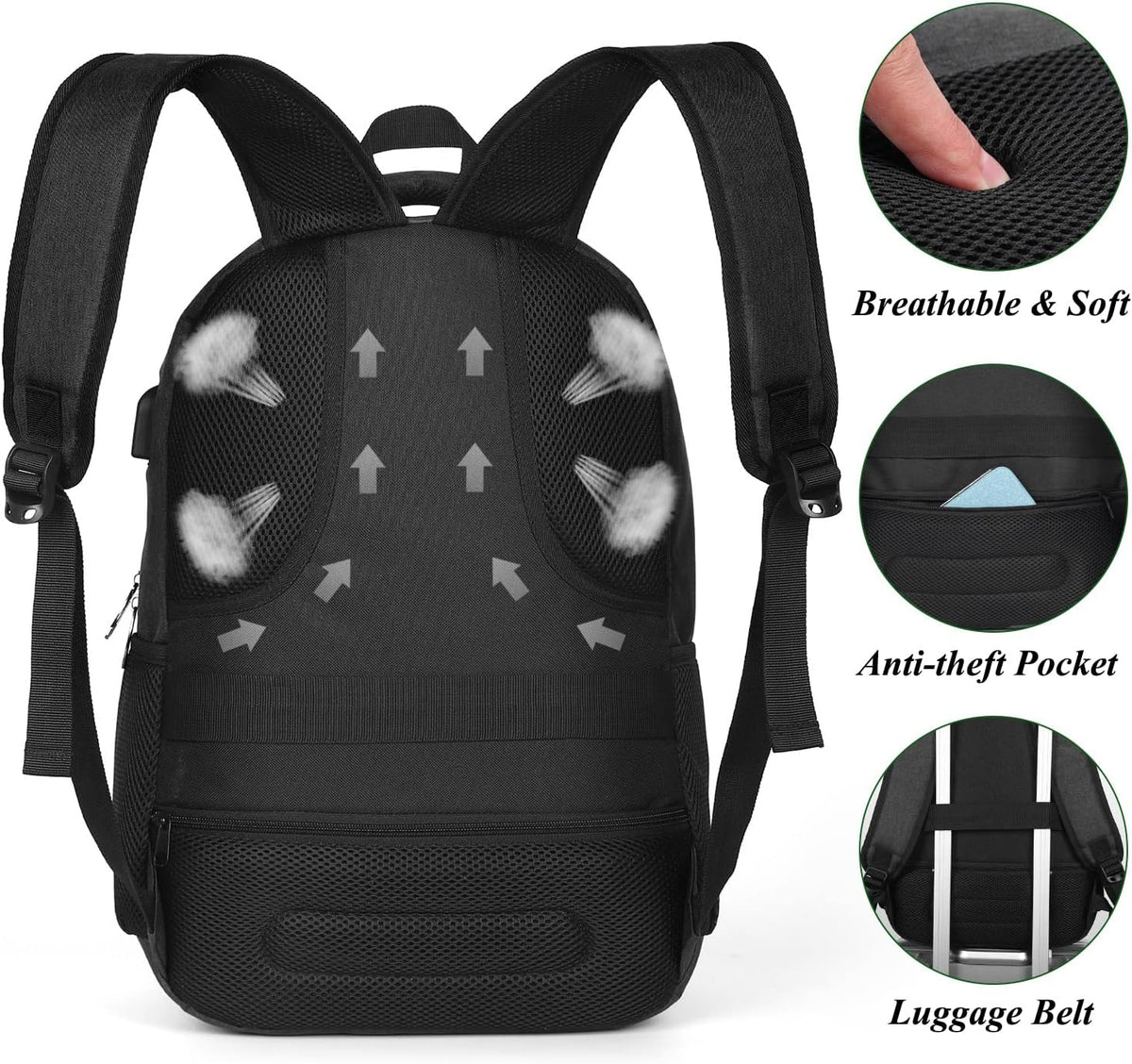 Backpack for Teen Girls,Boys School Backpack for Women with USB,College Backpack,Big Flower - PuriLite