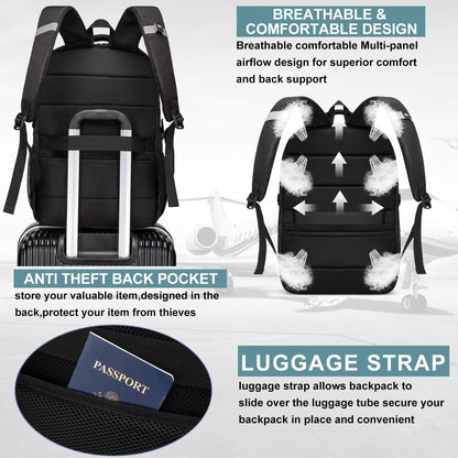 Laptop Backpack Travel Computer Backpack College Bookbag School Backpack - PuriLite