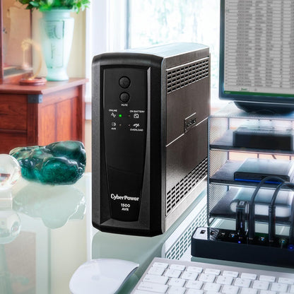 CyberPower CP685AVRG AVR UPS System, 685VA/390W, 8 Outlets, Compact - PuriLite