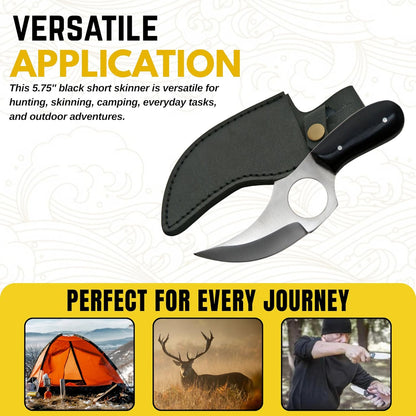 Szco Supplies Black Short Skinner Knife - PuriLite