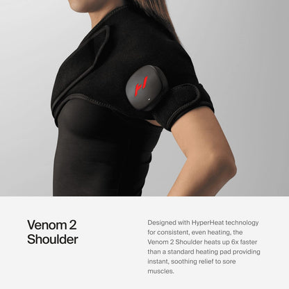 Hyperice Venom 2 Back - Advanced Heat + Vibration Massage Wrap - PuriLite