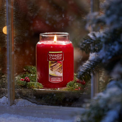 Yankee Candle Scented Candle, Sage & Citrus, Original Large Jar Candle, 110-150 Hours of Burn Time, 22 oz. - PuriLite