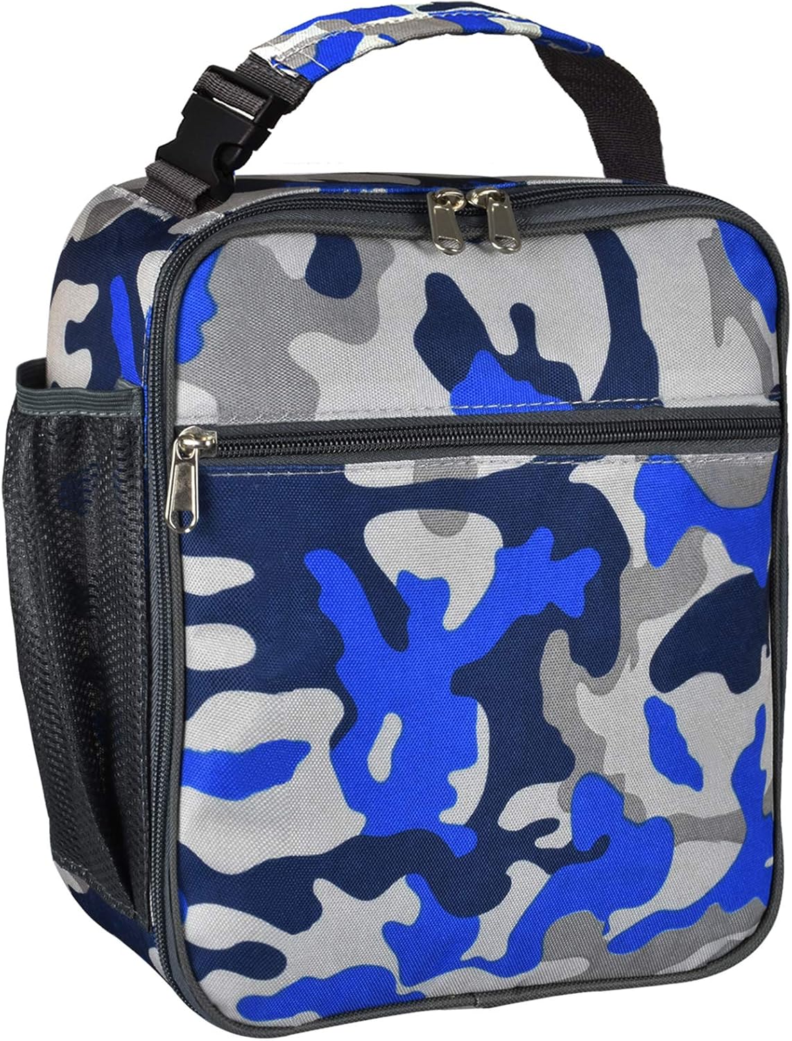 Insulated Lunch Bag, Leakproof Portable Lunch Box for Women Men Boys Girls, Large Capacity Cooler Bag with Handle and Bottle Pocket for Office School Camping Hiking Outdoor Beach Picnic (Black) - PuriLite