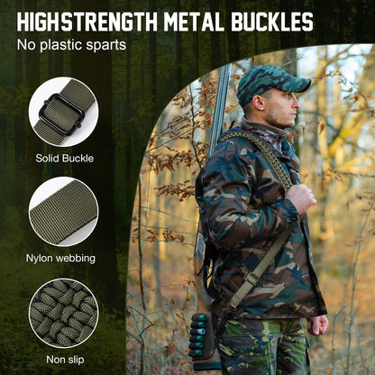 VVAAGG Two-Point Sling with Swivel, Non-Slip Paracord Sling with Adjustable Length Strap - PuriLite