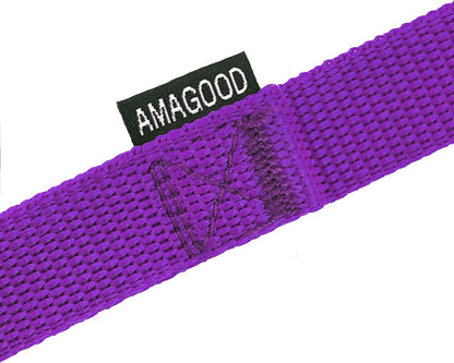 AMAGOOD Dog/Puppy Obedience Recall Training Agility Lead-15 ft 20 ft 30 ft 50 ft Long Leash-for Dog Training,Tie Out,Play,Safety,Camping (15 feet, Black) - PuriLite