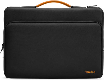 tomtoc 360 Protective Laptop Carrying Case for 16-inch New MacBook Pro M4/M3/M2/M1 Pro/Max 2024-2019, Water-Resistant Laptop Bag Sleeve with Accessory Pocket for The New Razer Blade 15 - PuriLite