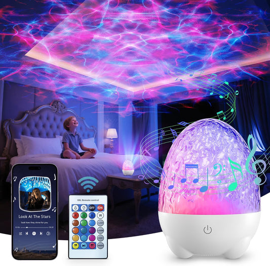 Purilite Select Northern Lights Projector – 17 Color Aurora Lamp with Bluetooth Speaker & Remote | Night Light, Mood Lamp, and Room Decor in One - PuriLite