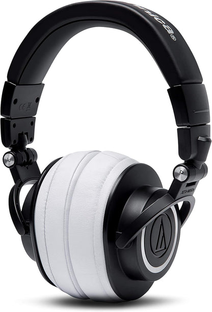 WC PadZ - The Ultimate Upgraded Earpads by Wicked Cushions - Compatible with Audio Technica, HyperX, SteelSeries Arctis & More - Extra Thick - Bigger Opening - Softer Memory Foam | (90s Black) - PuriLite
