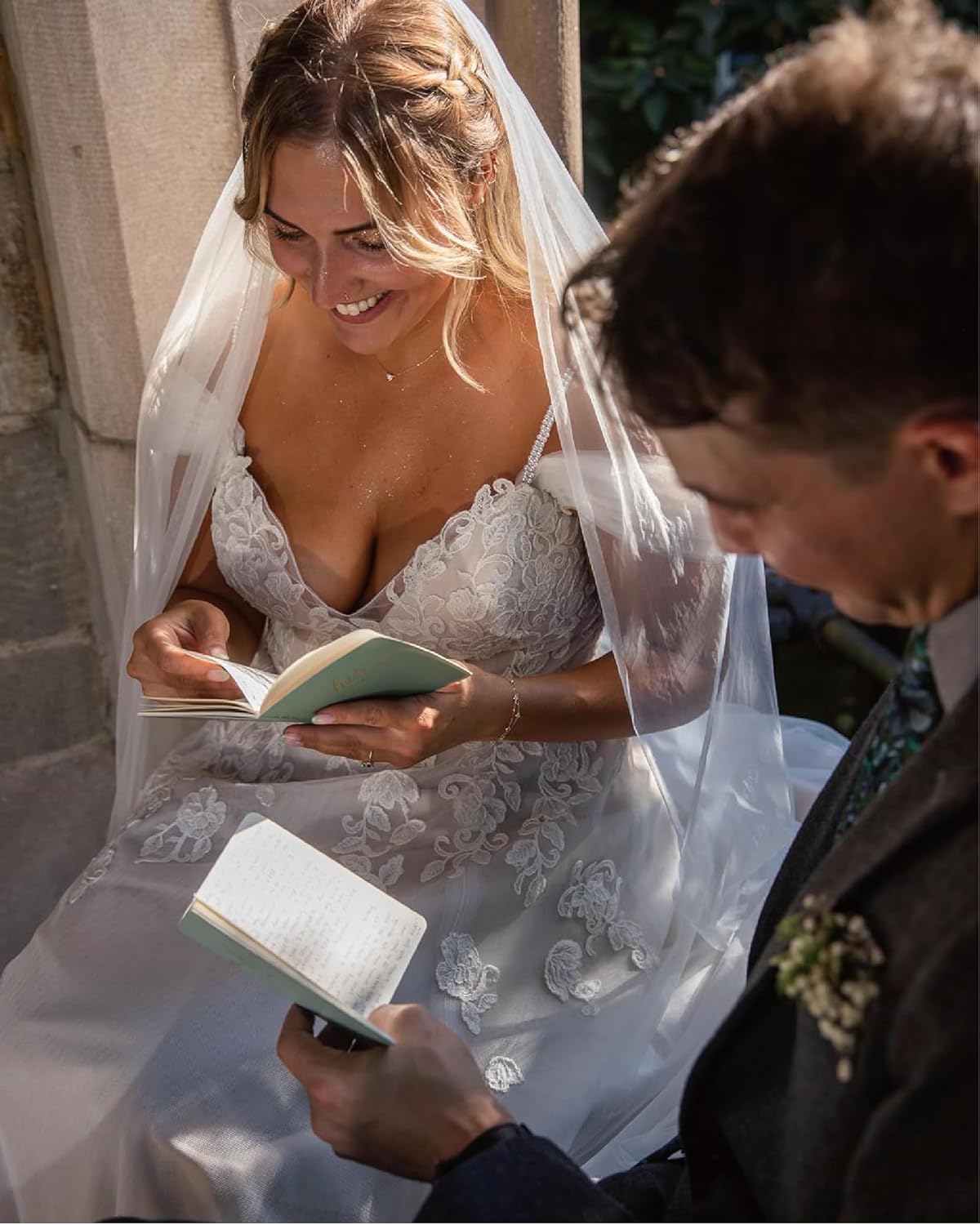 GroomBrideGifts Wedding Vow Book for His and Hers, Soft Touch, Perfectly Sized Bride and Groom Vow Books, Wedding Essentials, Wedding Registry Ideas, His and Hers Gifts - PuriLite