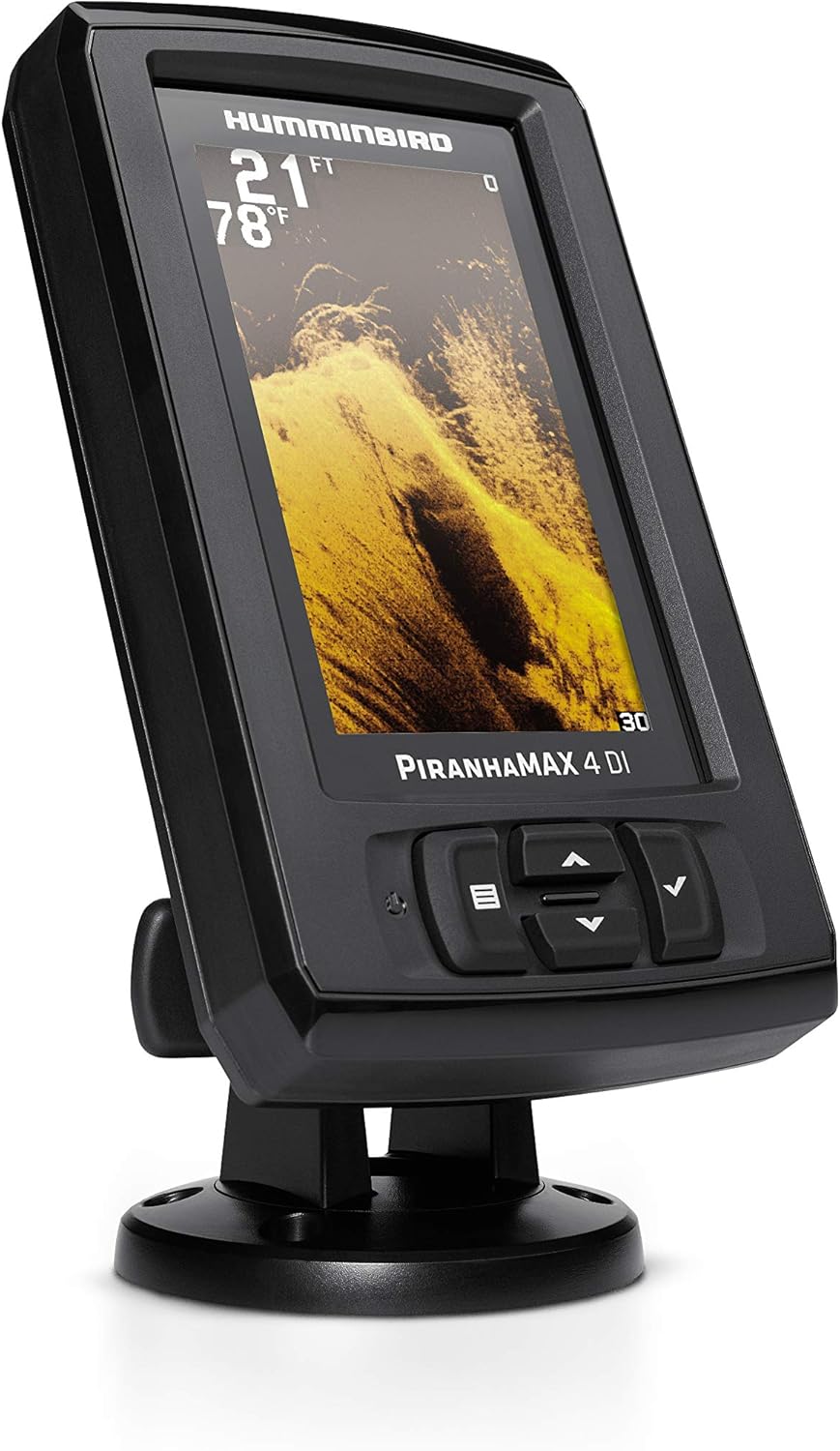 Humminbird 410160-1 PIRANHAMAX 4 DI (Down Imaging) Fish Finder, Black - PuriLite