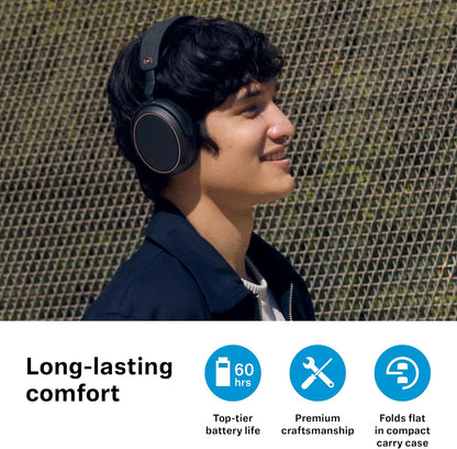 Sennheiser Consumer Audio Momentum 4 Wireless Headphones - Bluetooth Headset for Crystal-Clear Calls with Adaptive Noise Cancellation, 60h Battery Life, Customizable Sound - Pride - PuriLite