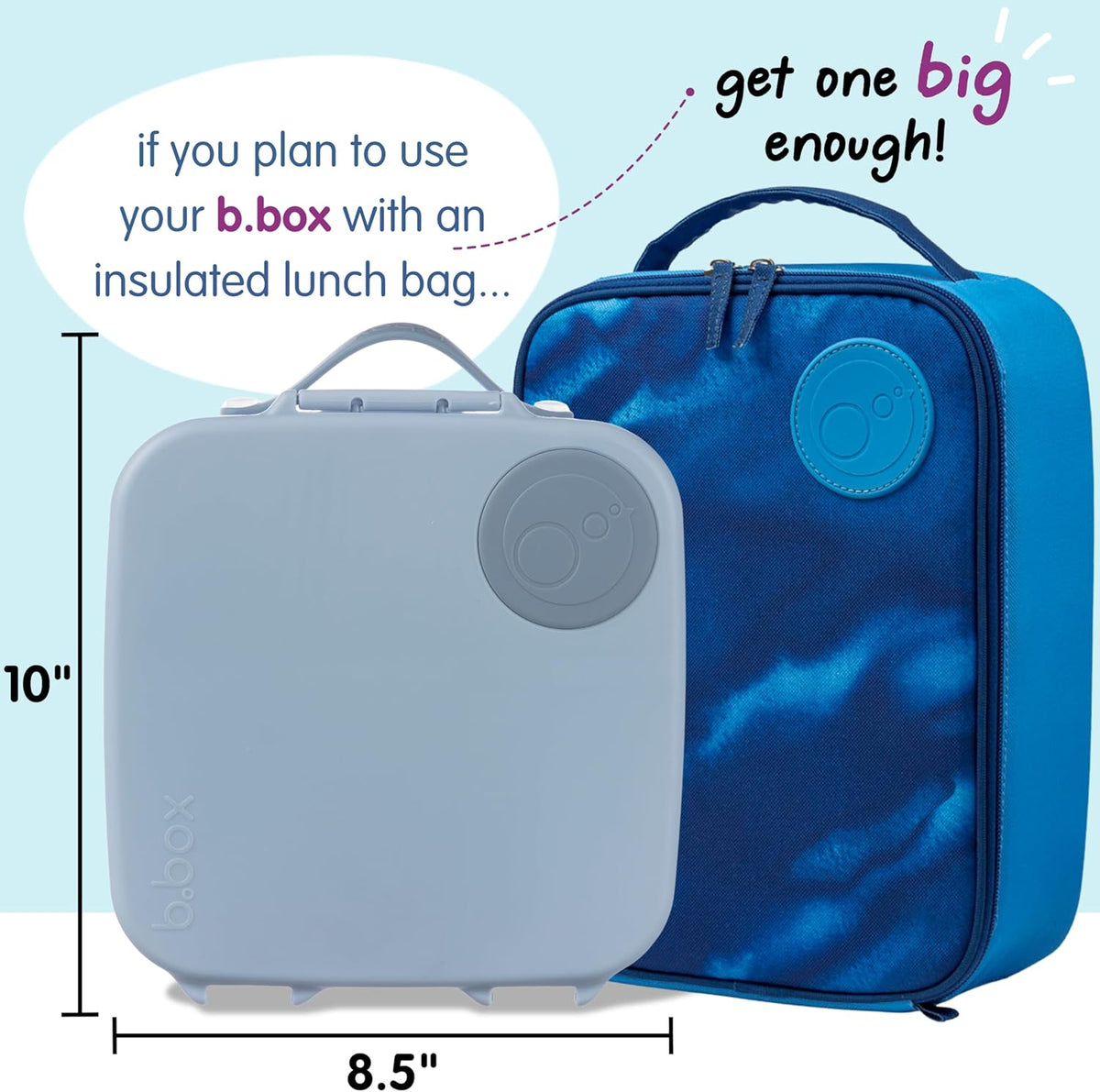b.box 5-Compartment bento Style Lunch Box for Kids, Toddlers, Childrens, BPA-Free Food Storage Container with Cooler Pack, ON-The-GO Food Box with Handles Included Custom Divider, Lemon Twist - PuriLite