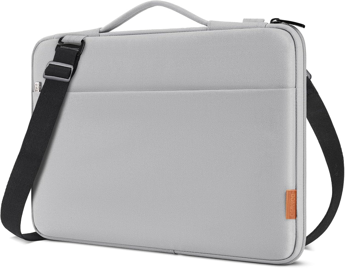 DOMISO 15.6 Inch Laptop Bag Cover Waterproof Shockproof Notebook Sleeve Case Shoulder Bag Protective Cover for 15.6" HP 15/ThinkPad E575/Lenovo IdeaPad S510,Black - PuriLite