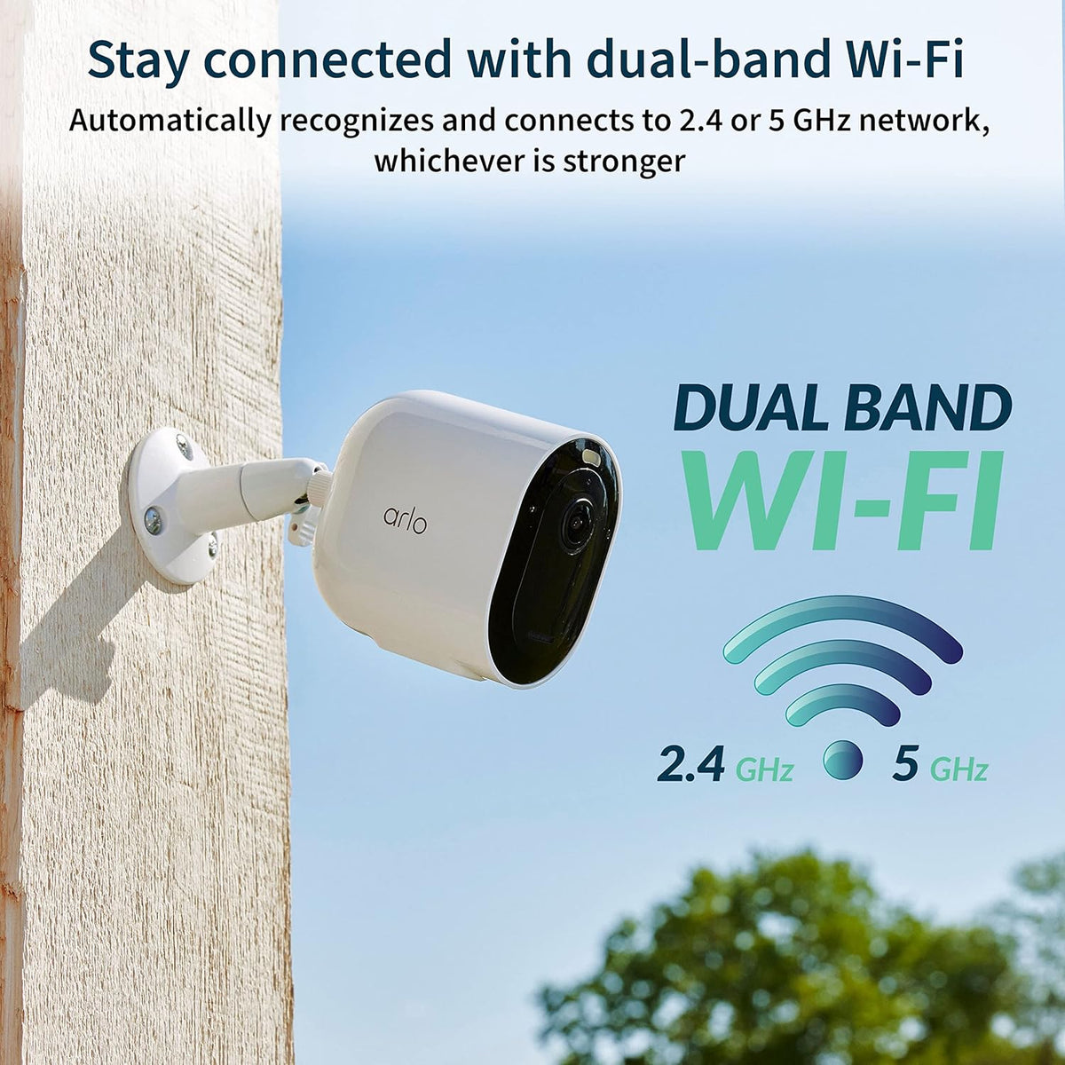 Arlo Pro 5S Spotlight Security Camera 2K HDR | Outdoor | Wire-Free with Spotlight | Dual-Band Wi-Fi Connects to The Strongest Network | 12X Zoom, 2-Way Audio, Color Night Vision, White, 4 Cameras - PuriLite