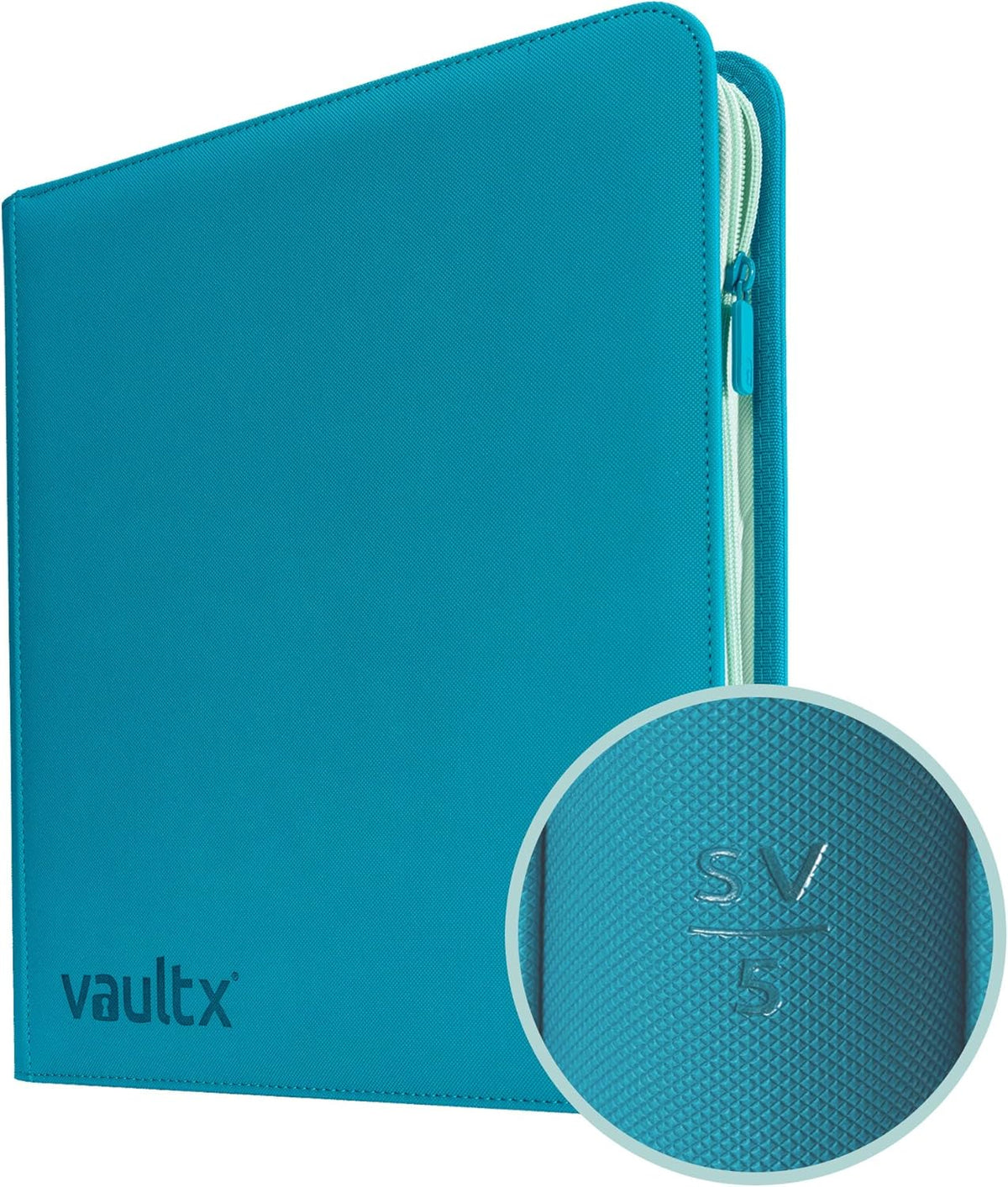 Vault X 12 Pocket Trading Card Zip Binder, 480 Cards, Compatible with Pokemon Scarlet & Violet Set, Exo-Tec Album Material, 20 Side-Loading Pages, Folder for Collectible TCG (SV1) - PuriLite