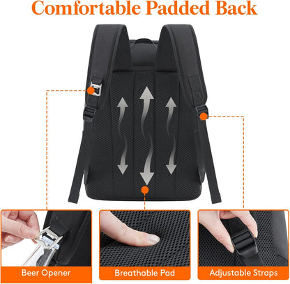Lifewit 26L 34-Can Insulated Cooler Backpack Cool Bag, Large Picnic Bag Leakproof Portable Fridge Soft Food Cooler Box for Men Women for Outdoor/Picnic/Beach/BBQ/Camping/Travel/Family - PuriLite