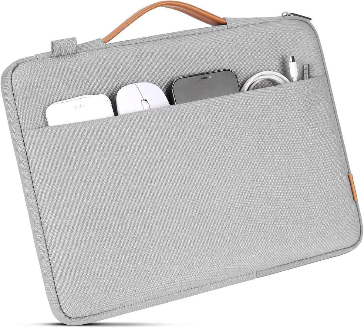 DOMISO 15.6 Inch Laptop Bag Cover Waterproof Shockproof Notebook Sleeve Case Shoulder Bag Protective Cover for 15.6" HP 15/ThinkPad E575/Lenovo IdeaPad S510,Black - PuriLite