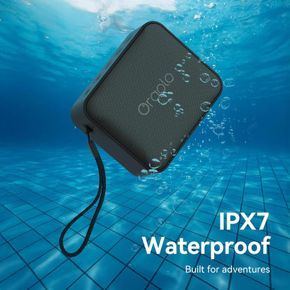 Oraolo Bluetooth Speaker, IPX6 Waterproof Portable Bluetooth Speaker with Stereo Sound, Bluetooth 5.0, TWS Pairing, Support AUX/TF Card, Small Wireless Speaker for Home, Shower, Outdoors, Travel - PuriLite