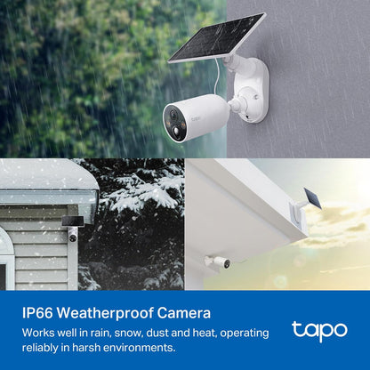 TP-Link Tapo Solar-Powered Security Camera Kit, 2K Wireless Battery Camera w/Solar Panel Base, Smart Person Detection, SD/Cloud Storage, Spotlight Color Night Vision, No Hub Needed (Tapo C410 KIT) - PuriLite