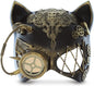 Attitude Studio Steampunk Cat Ears Half Mask Robot Monocles Costume - Gold - PuriLite