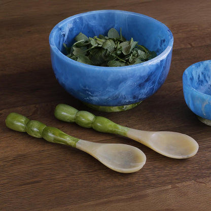 Beatriz Ball RESIN Rio Bubble Salad Servers (Green) - PuriLite