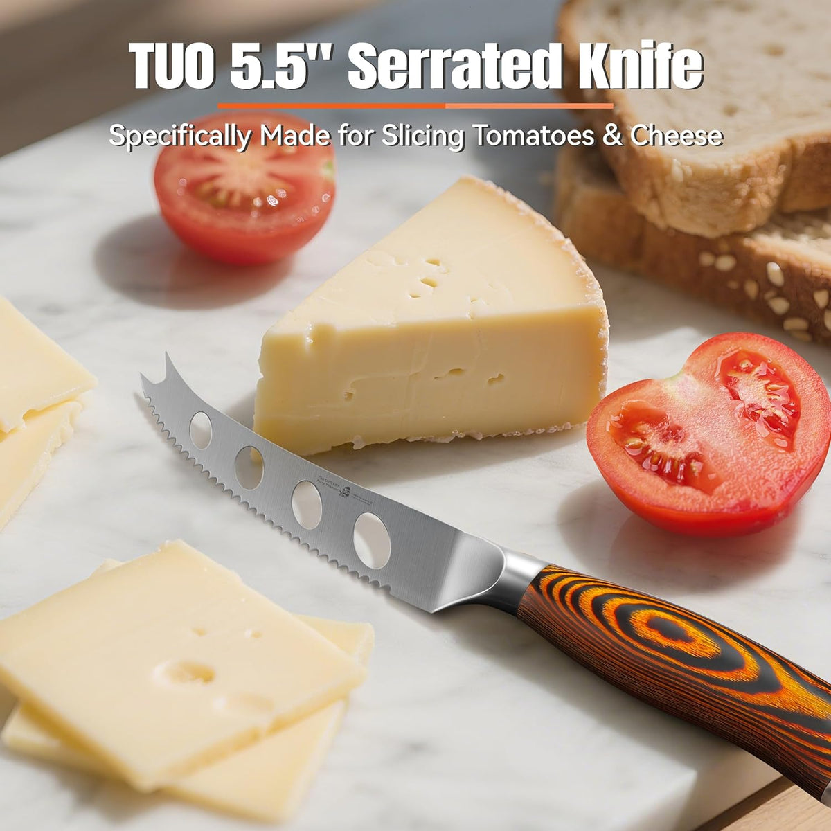 TUO Boning Knife - Razor Sharp Fillet Knife - High Carbon German Stainless Steel Kitchen Cutlery - Pakkawood Handle - Luxurious Gift Box Included - 7 inch - Fiery Phoenix Series - PuriLite
