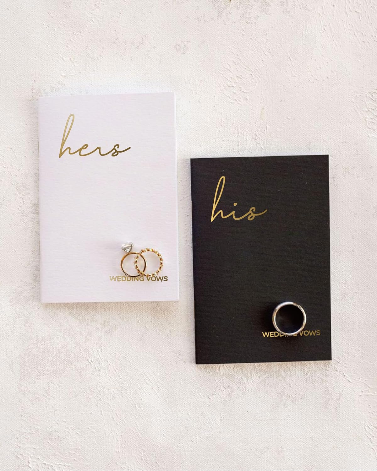 GroomBrideGifts Wedding Vow Book for His and Hers, Soft Touch, Perfectly Sized Bride and Groom Vow Books, Wedding Essentials, Wedding Registry Ideas, His and Hers Gifts - PuriLite