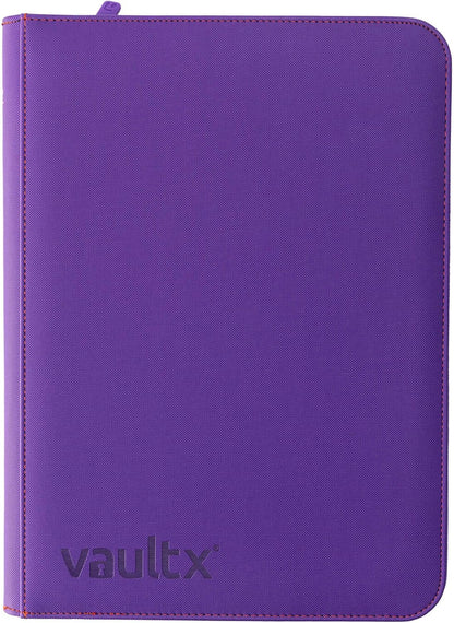 Vault X 12 Pocket Trading Card Zip Binder, 480 Cards, Compatible with Pokemon Scarlet & Violet Set, Exo-Tec Album Material, 20 Side-Loading Pages, Folder for Collectible TCG (SV1) - PuriLite